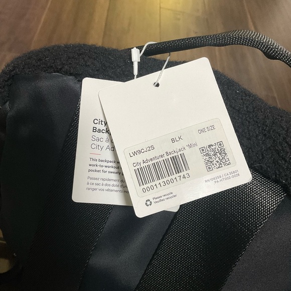 Lululemon City Adventurer Backpack Mini Black Sherpa Fleece 10L - Picture 8 of 12